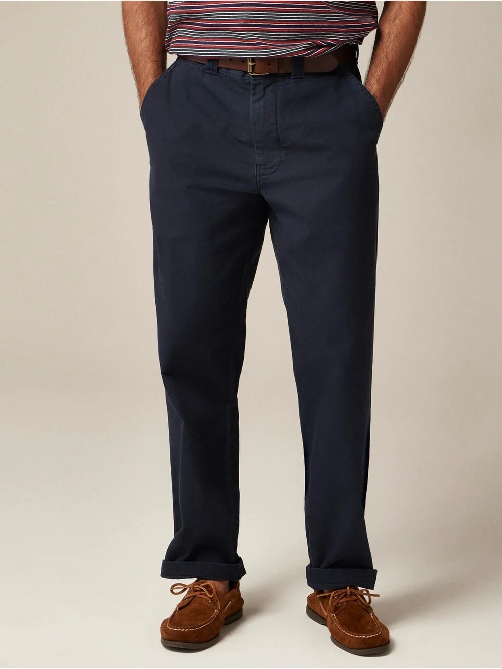 J. CREW Classic trouser in canvas Navy Size 34/34 NWD $98 BW595